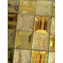 Diamond Mirror Mosaic Gold Mosaic Tile (HD065)